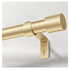 new in box gold MCM style adjustable curtain rod
